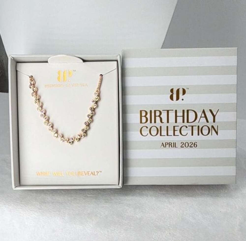 BP April The Delaney Bracelet Rose Gold CZ